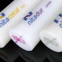 Tarugos, barras, chapas e tubos de nylon
