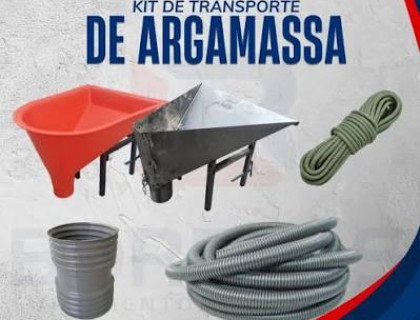 Funil para argamassa de fachada